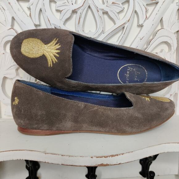 Jack Rogers Anice Suede Pineapple Flat, 5.5 - Picture 6 of 10